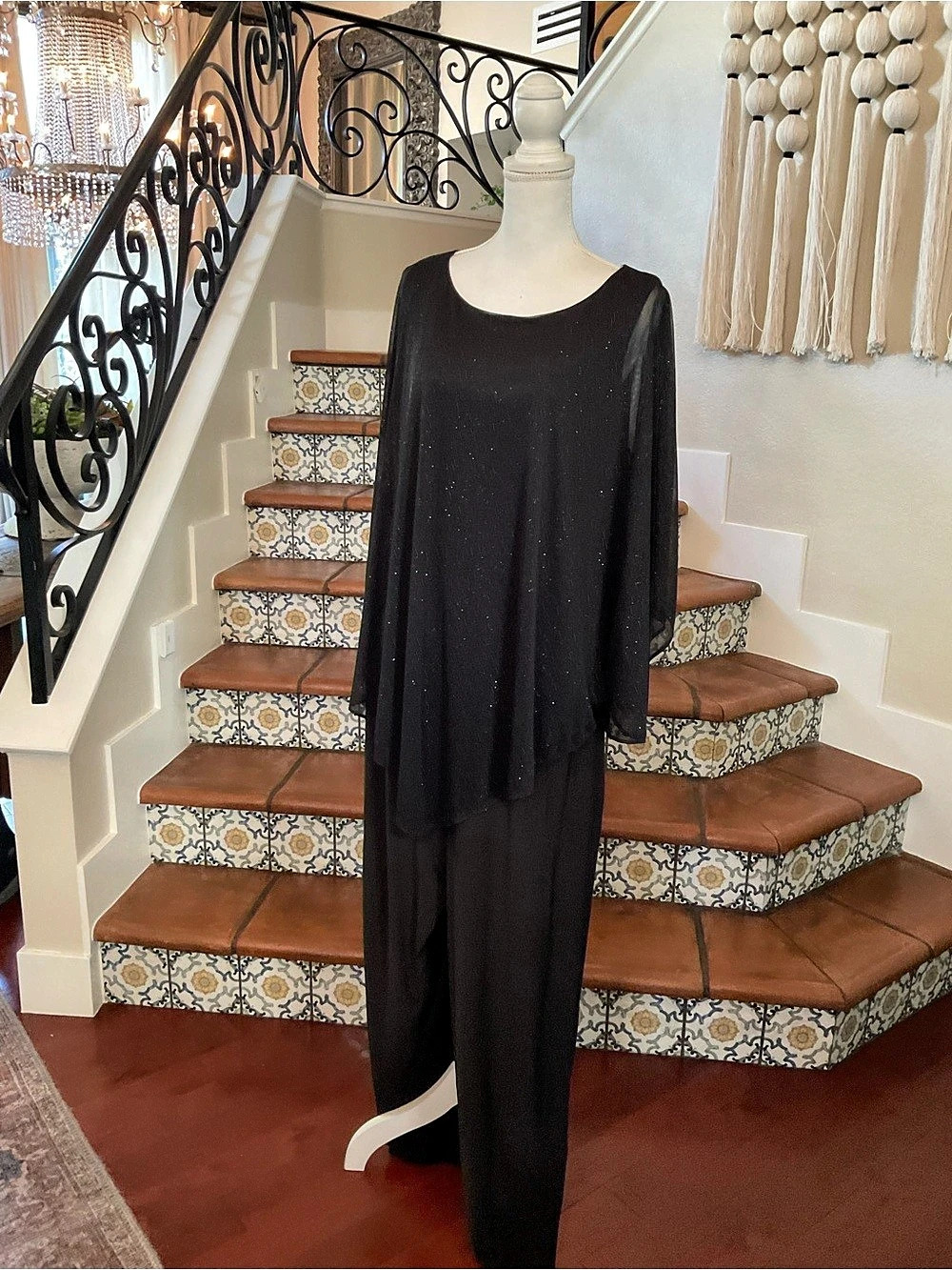 Natori Black Maxi Dress NWT